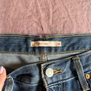 Levi's Women's Blue Baggy Dad Jeans